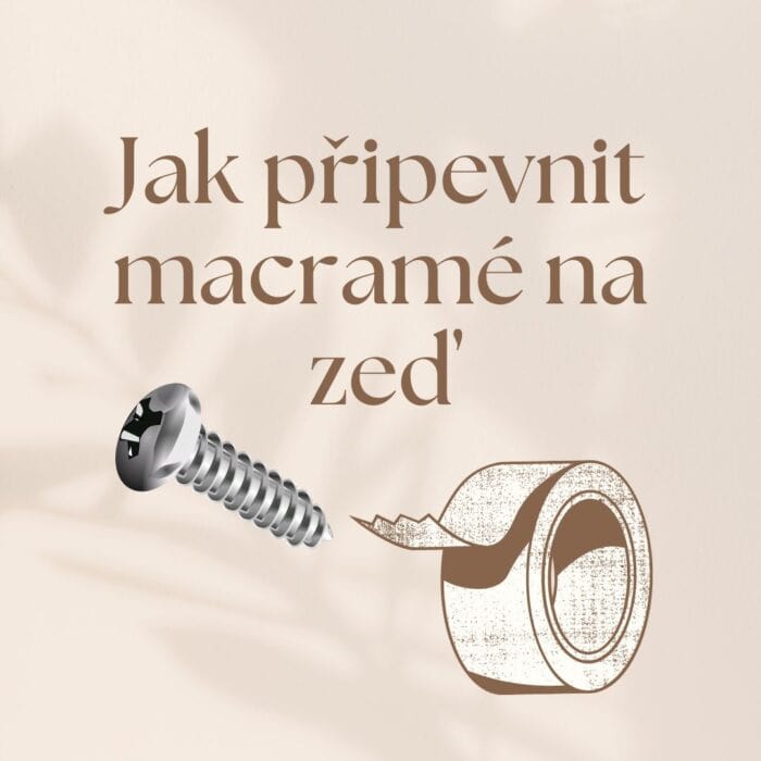 Jak připevnit macramé na zeď