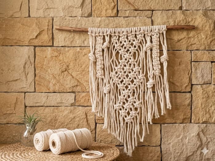 Snadné macramé na zeď. Návod s 1 typem uzlíku. ÚVODNÍ