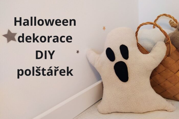 Halloween dekorace DIY polštářek ducha